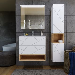 Ниша для пенала Бриклаер Кристалл 4627125415906 80 см дуб бунратти